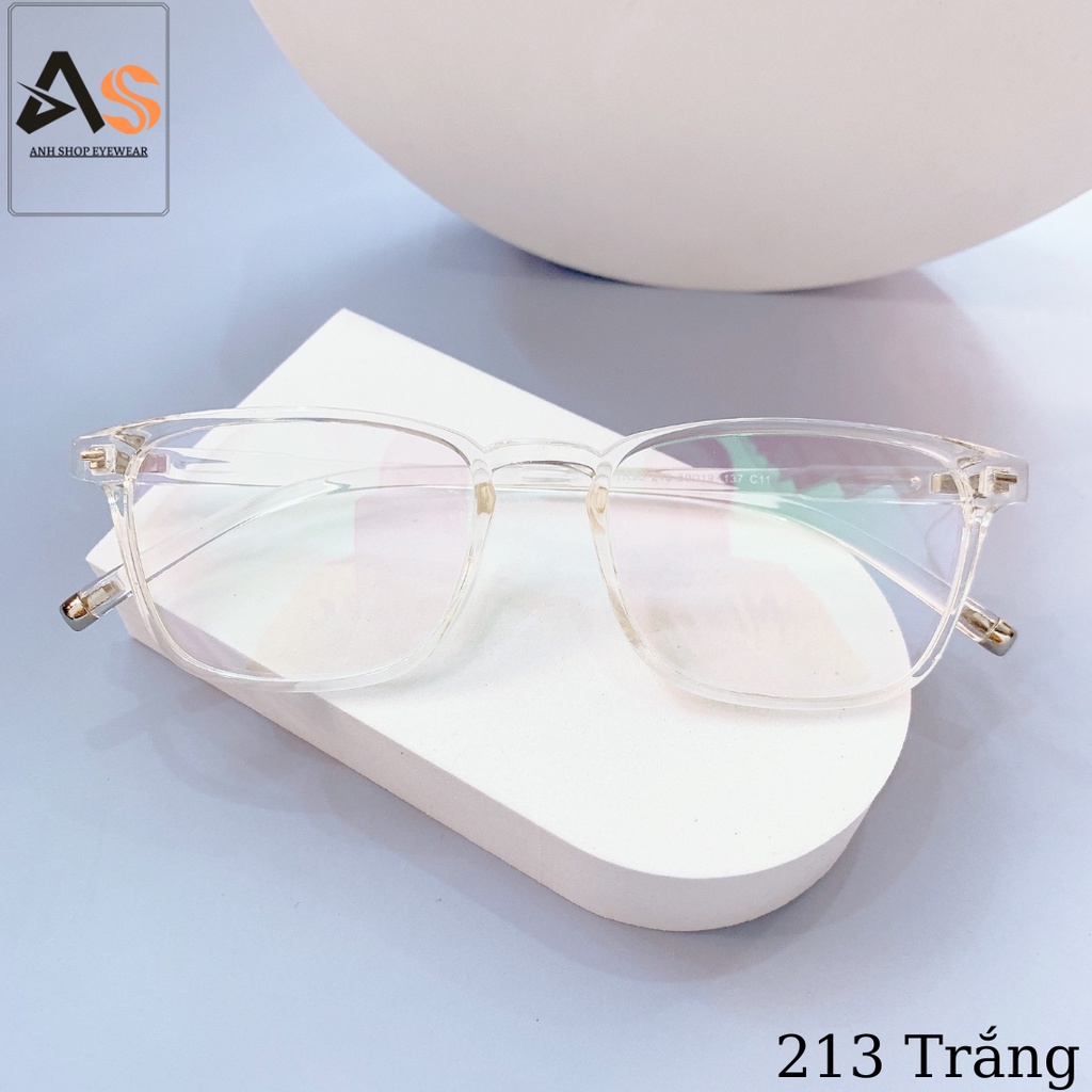 Gọng kính vuông thời trang nam nữ chất liệu nhựa dẻo 213A