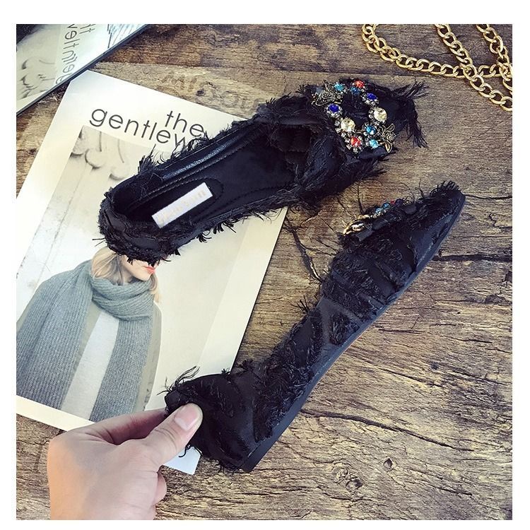 Giày Búp Bê Mũi Nhọn Đế Mềm Thời Trang Cho Nữ