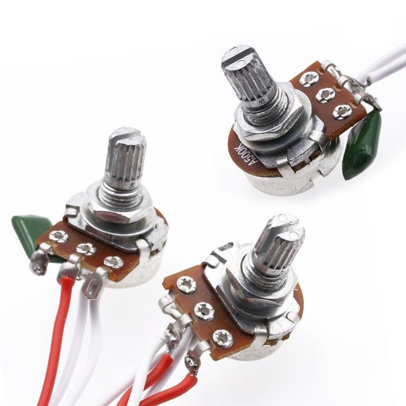 Pots For Strat Guitar PreWired 1 Volume 2 Tone Control 5 Way Switch 3-500K Pot