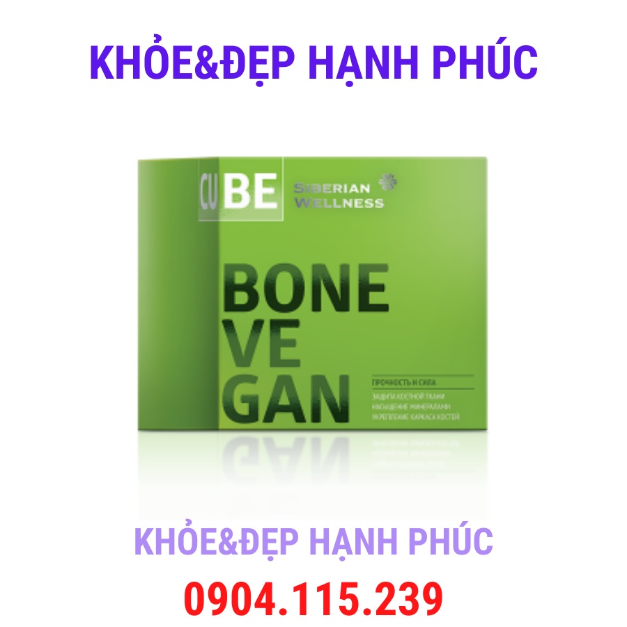 Thực phẩm bảo vệ sức khỏe 3D Bone Vegan Cube – 30 gói