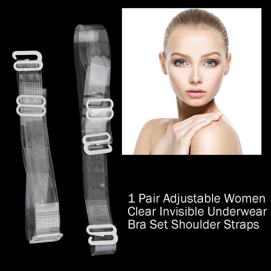 [Còn hàng, giao hàng nhanh chóng] 1 Pair Dây Áo Ngực Trong Suốt Không Trượt Dành Cho Nữ | BigBuy360 - bigbuy360.vn