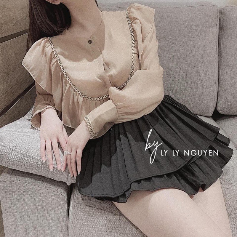 Quần váy dập ly bigsize