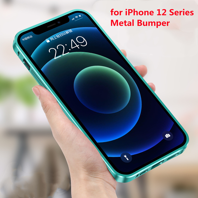 Ốp điện thoại viền nhôm sang trọng thích hợp cho iphone 12 mini pro max