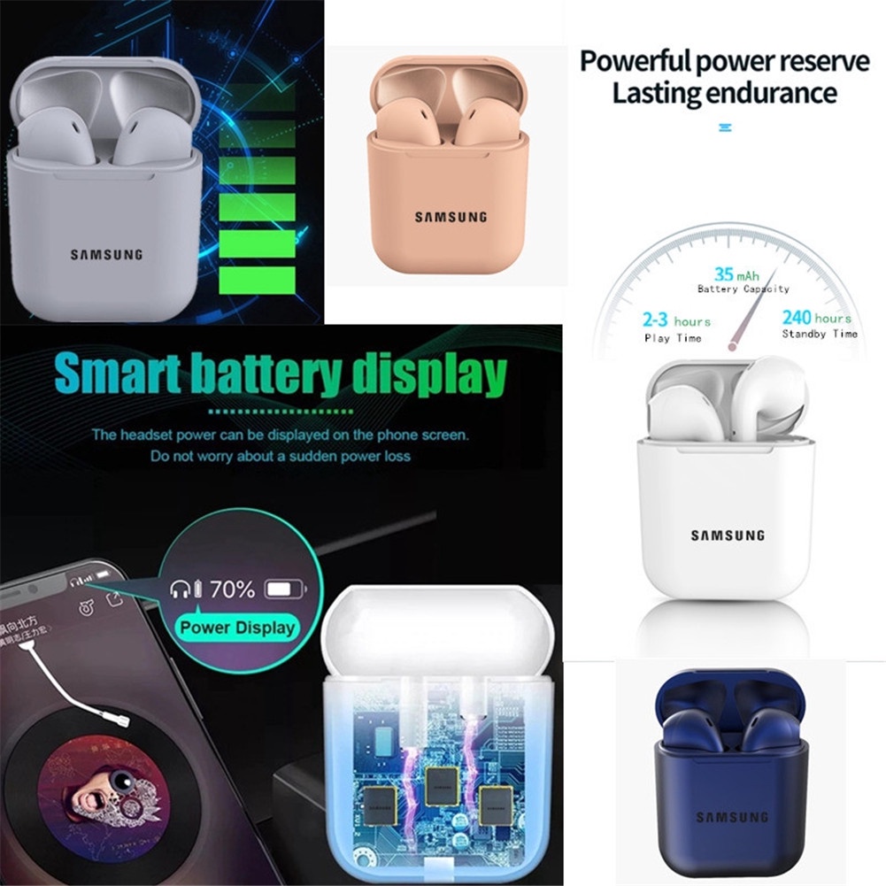 Tai Nghe Samsung Inpods I12 TWS Bluetooth 5.0 Không Dây Tai Nghe Không Dây Thể Thao Tai Nghe Chống Ồn Dành Cho IOS/Android