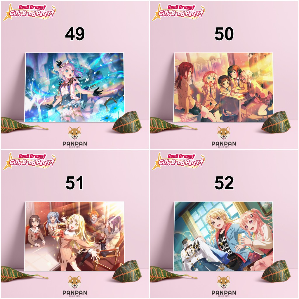 Postcard Cao Cấp - Poster BanG Dream! Bandori (3)