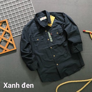 Áo sơ mi nam phom rộng chất kate cực thích