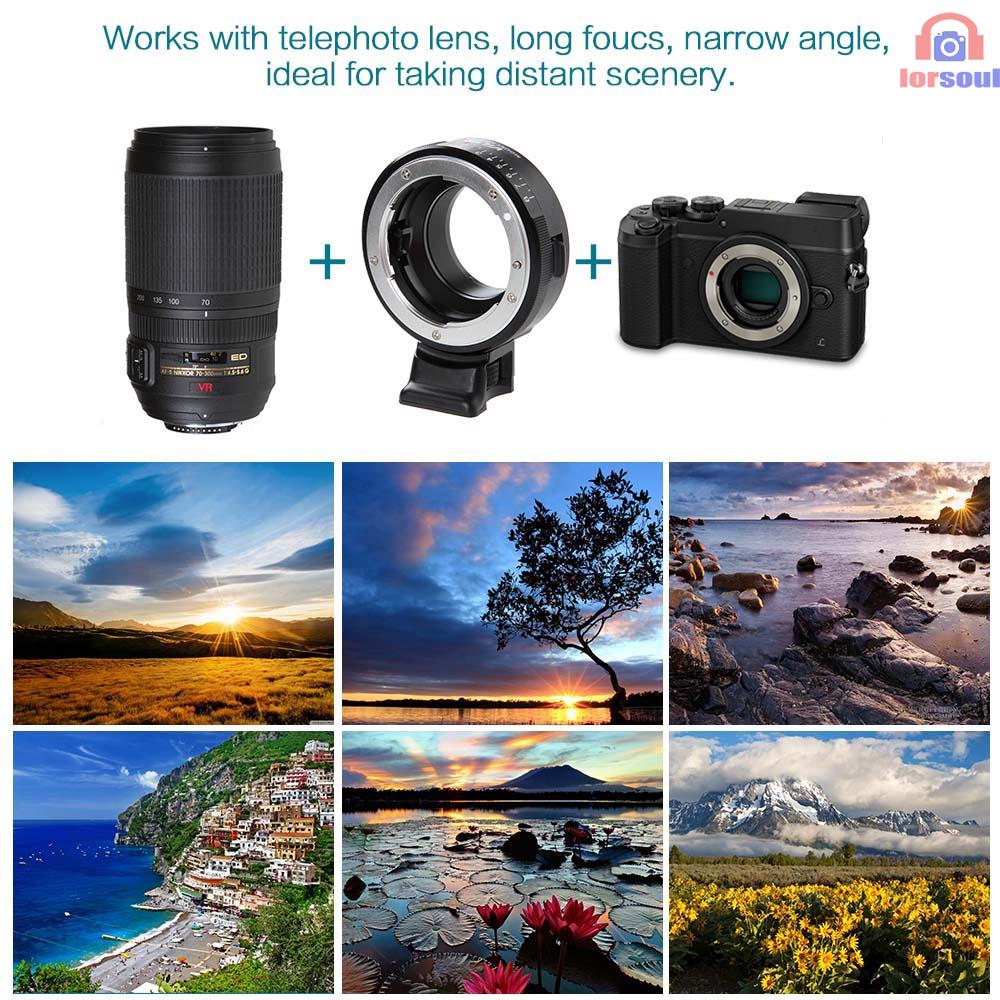 PANASONIC OLYMPUS Ngàm Chuyển Ống Kính Viltrox Nf-M4 / 3 Cho Ống Kính Máy Ảnh G / F / Ai / S / D Type Sang M4 / 3