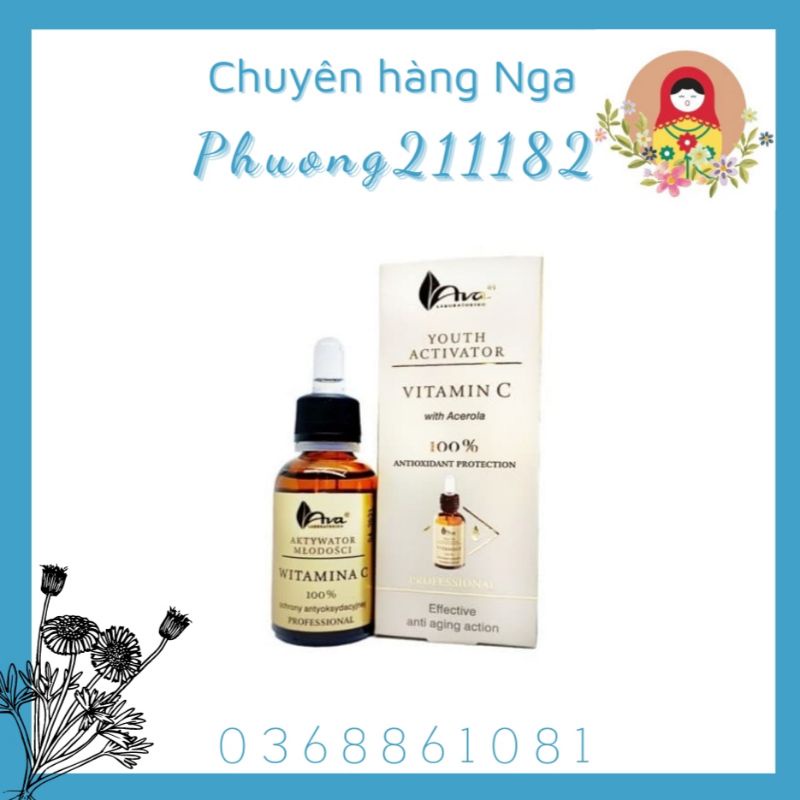 Serum vitamin c ava youth 30ml của Ba Lan