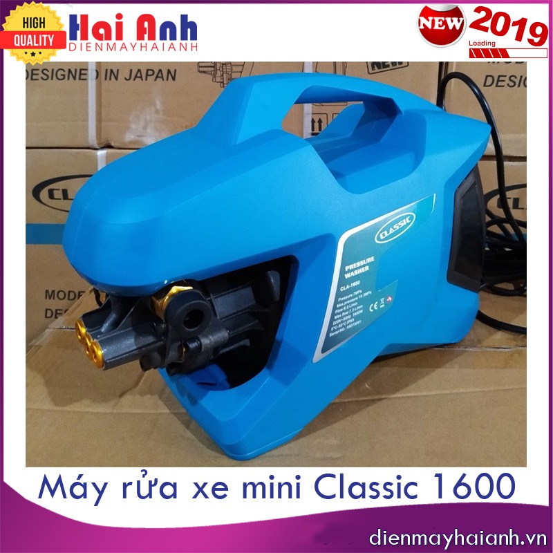 Đầu rửa xe -Máy rửa xe mini Classic CLA 1600 chất lượng cao, hoạt động mạnh mẽ và bền bỉ