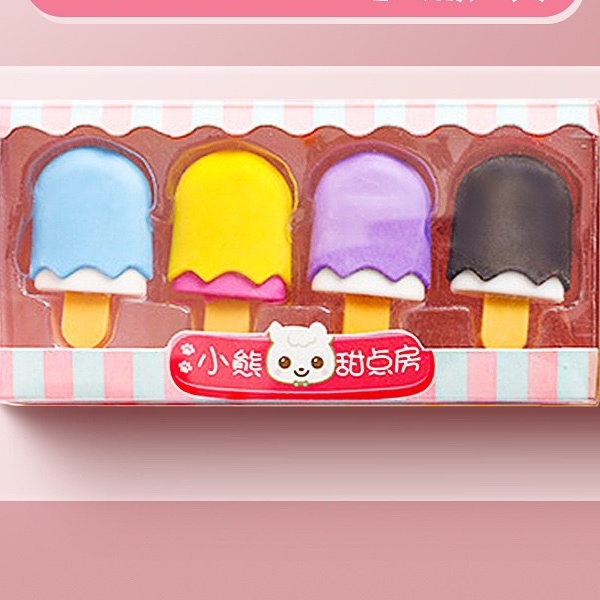 Gôm Tẩy Hình Món Tráng Miệng Hoạt Hình Sáng Tạo Cho Bé