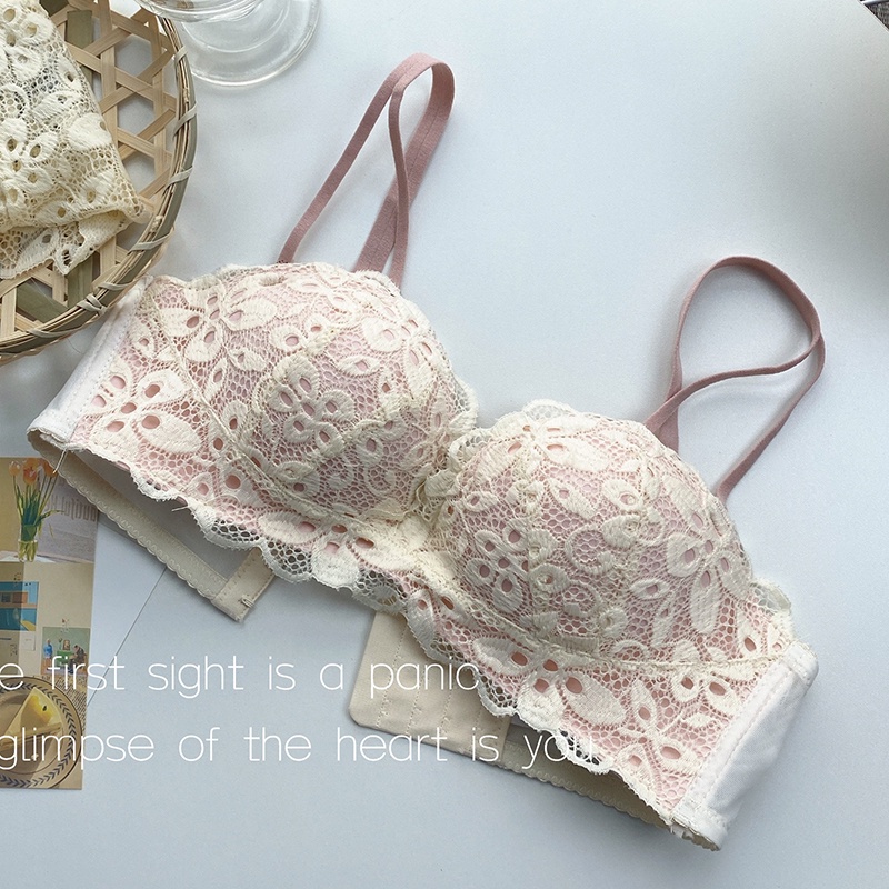 Áo Lót Nâng Ngực 3/4 Cup 32-38AB Bằng Ren Dày Dặn Mềm Mại Gợi Cảm Dành Cho Bạn Nữ