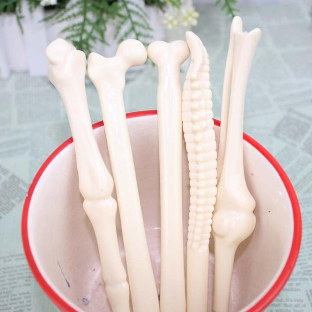 Mới Set 5 Bút Bi Kèm Mực Đen Cho Học Sinh