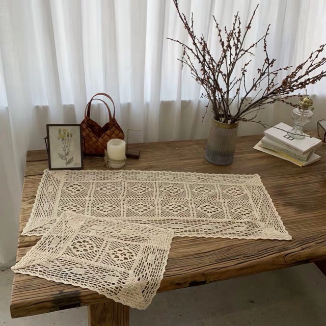 [ HÀNG SẴN ] Khăn móc trải bàn Vintage
