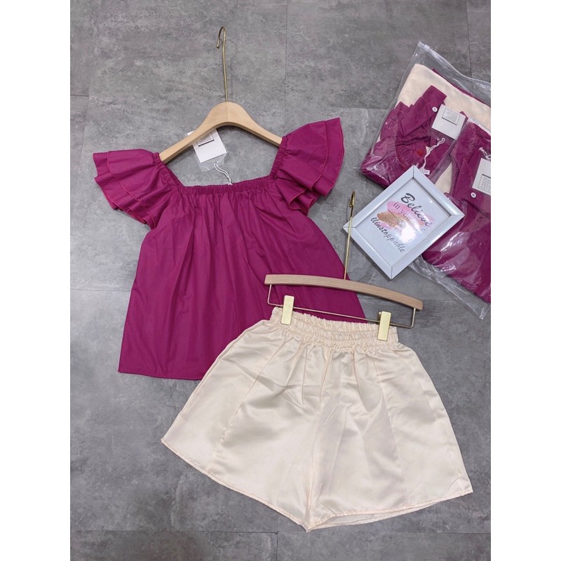 [Hàng Đẹp] Set Trễ Vai Hồng Mix Quần Be, Bộ Nữ Trễ Vai Siêu Xinh Có Ảnh Thật Kèm Video | BigBuy360 - bigbuy360.vn