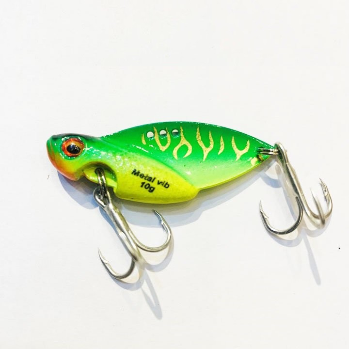 Cá sắt mồi câu lóc Cicada nặng 10g x 4cm, mồi cá giả câu lure lóc chẽm chuối cá trê và câu cá biển hiệu quả