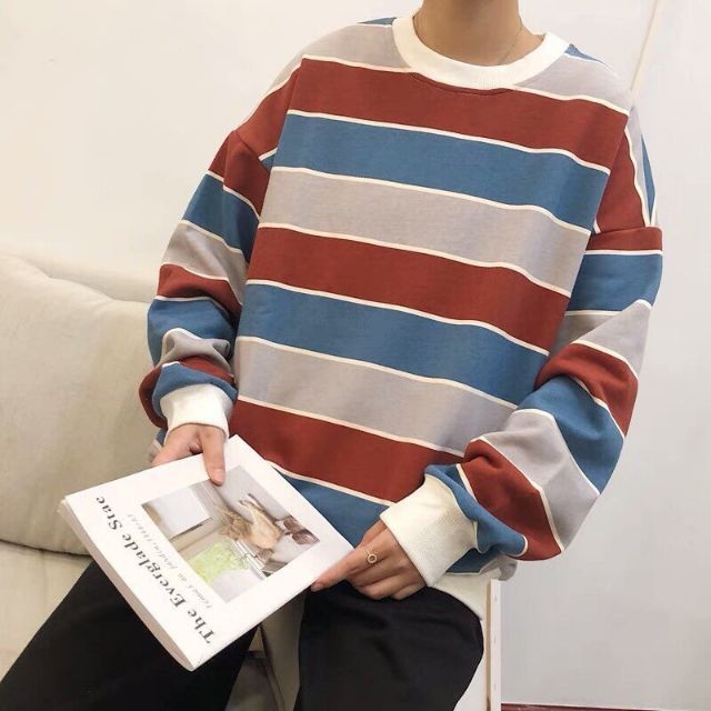 FREESHIP 99K _ÁO THUN SWEATER NAM TAY DÀI FORM RỘNG OVERSIZE