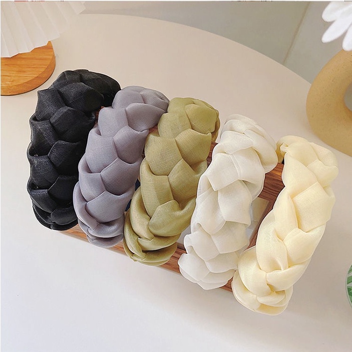 Băng đô hỗ trợ rửa mặt bản rộng phong cách mùa hè Pháp dành cho nữ 2021