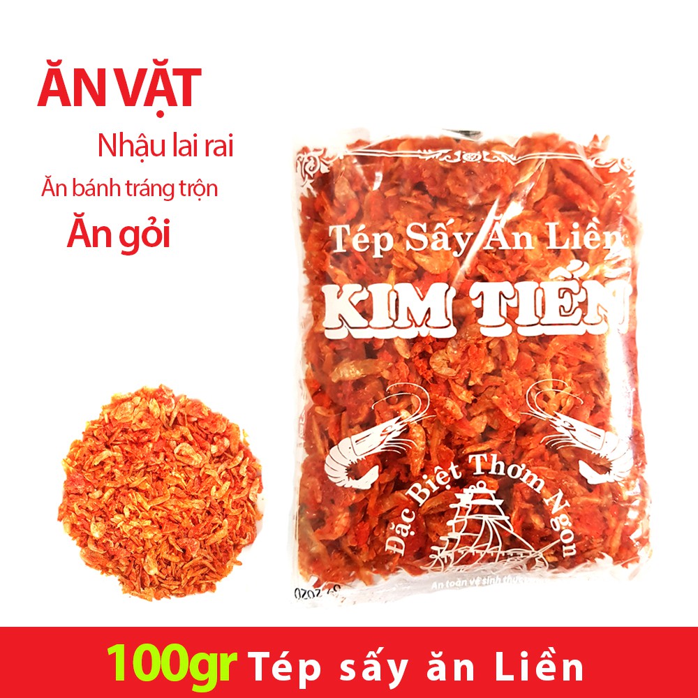 100gr tép sấy ăn liền đặc biệt thơm ngon ăn bánh tráng - nhậu lai rai - ăn với gỏi đồ ăn vặt giá rẻ