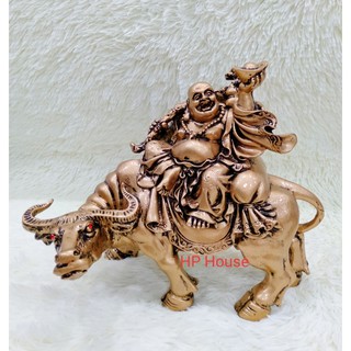 Tượng Phật Di lặc cưỡi trâu - Decor