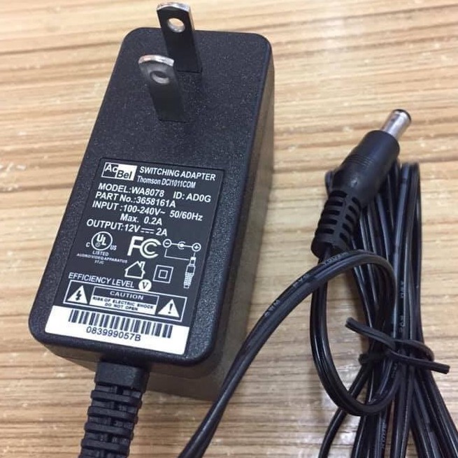 Nguồn adapter 12v-2a dành cho đầu tivibox, camera.