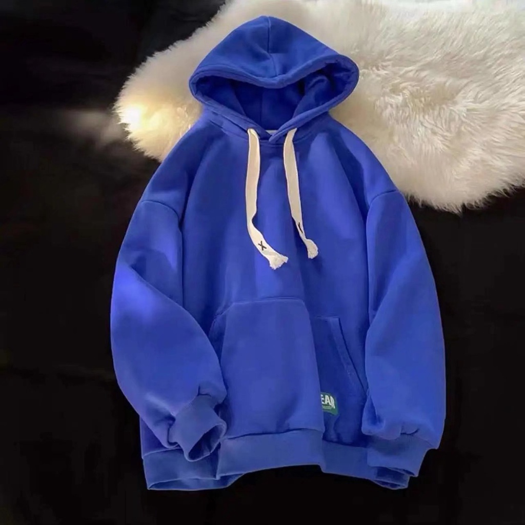 Áo Hoodie nam Màu Sắc Đơn Giản Phong Cách Hàn Quốc áo hoodie form rộng Nữ simple áo hoodie giá rẻ