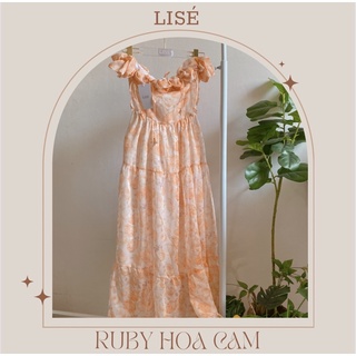 | LISÉ | Đầm thiết kế maxi đi biển•Ruby Hoa Cam•S/M/L ( Video cận chất)