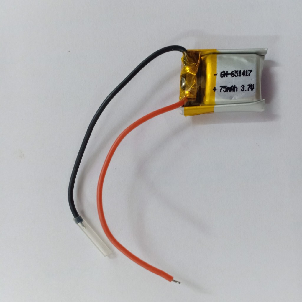 Pin chân không dăm 3.7v 75mah dành cho máy bay điều khiển mini