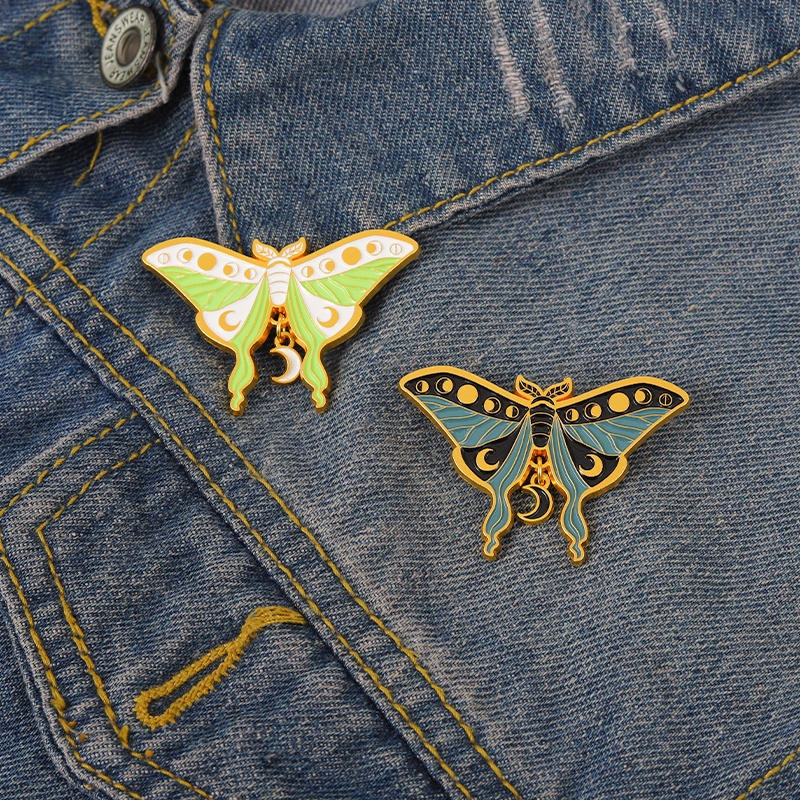 Ghim cài áo QIHE JEWELRY trang trí hình bươm bướm 44 kiểu dáng tuỳ chọn độc đáo