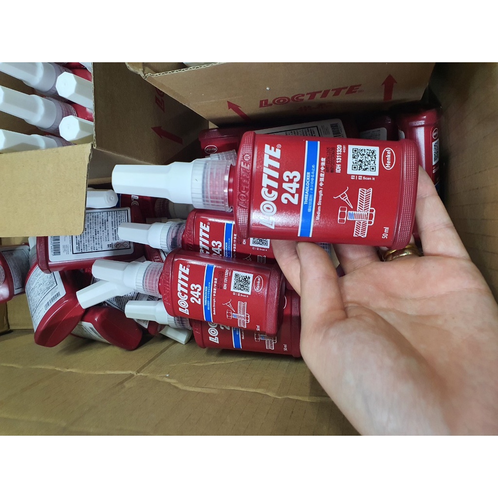 Shop yêu thích Keo khóa ren Loctite 243,Hàng chính hãng, khóa bulong,, chai 50ml