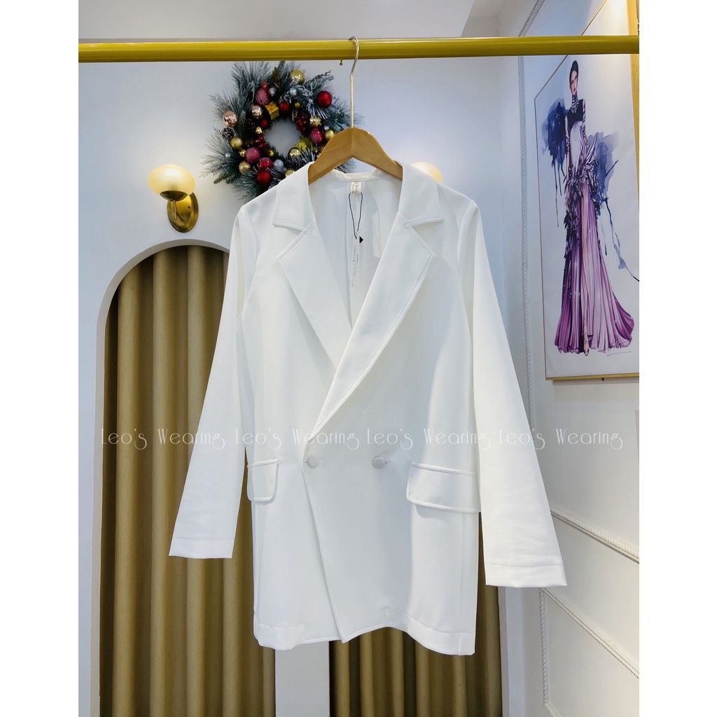 Áo blazer nữ tay dài LEOSWEARING phong cách công sở A02