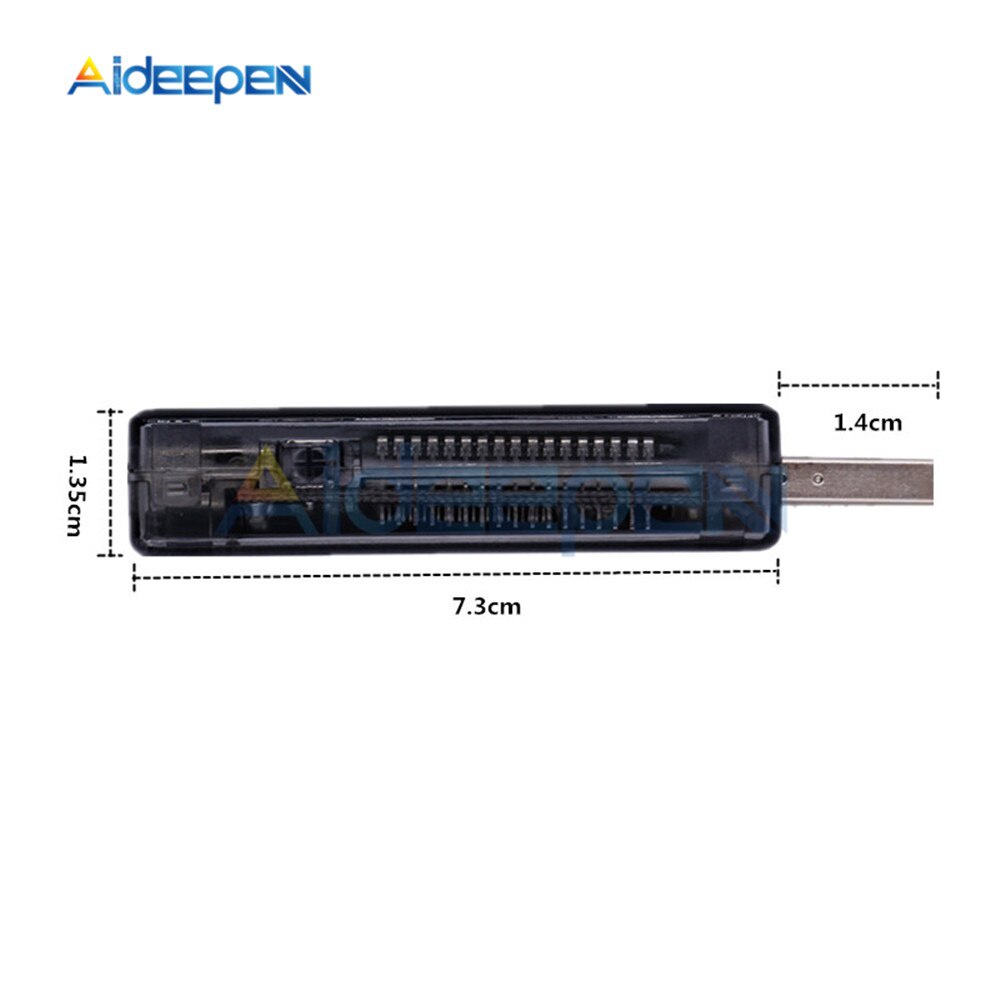 Vôn Kế 3 Trong 1 usb dc 4v ~ 20v Hiển Thị Thời Gian