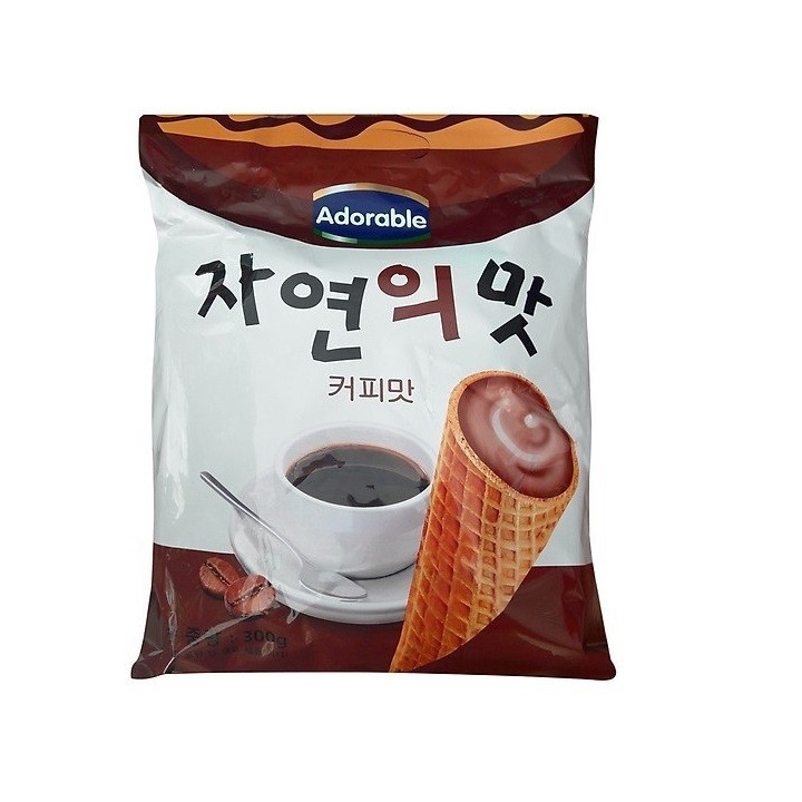Combo 3 Bánh kem ốc quế Hàn Quốc Adorable gói 300g - Hàn Quốc
