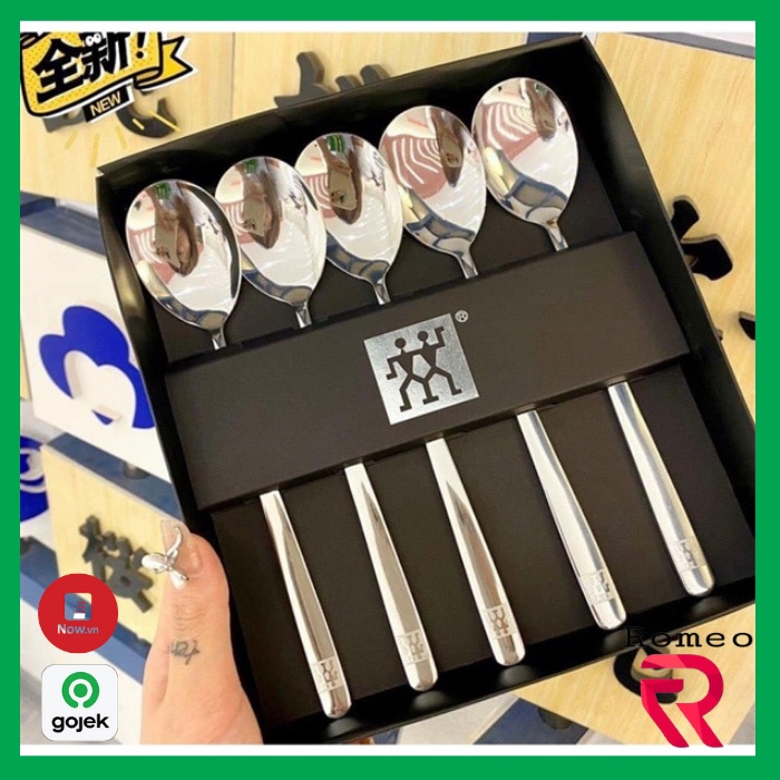Set 5 thìa inox Hàn Quốc