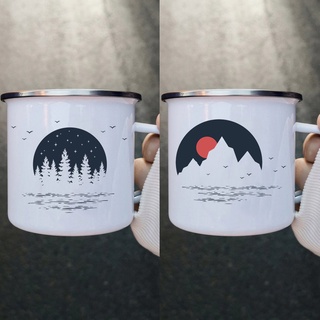 Cắm Trại Men Cốc Du Lịch Ngoài Trời Cốc Nước Happy Campers Campfire Cup Camper Van Camper Men Mug