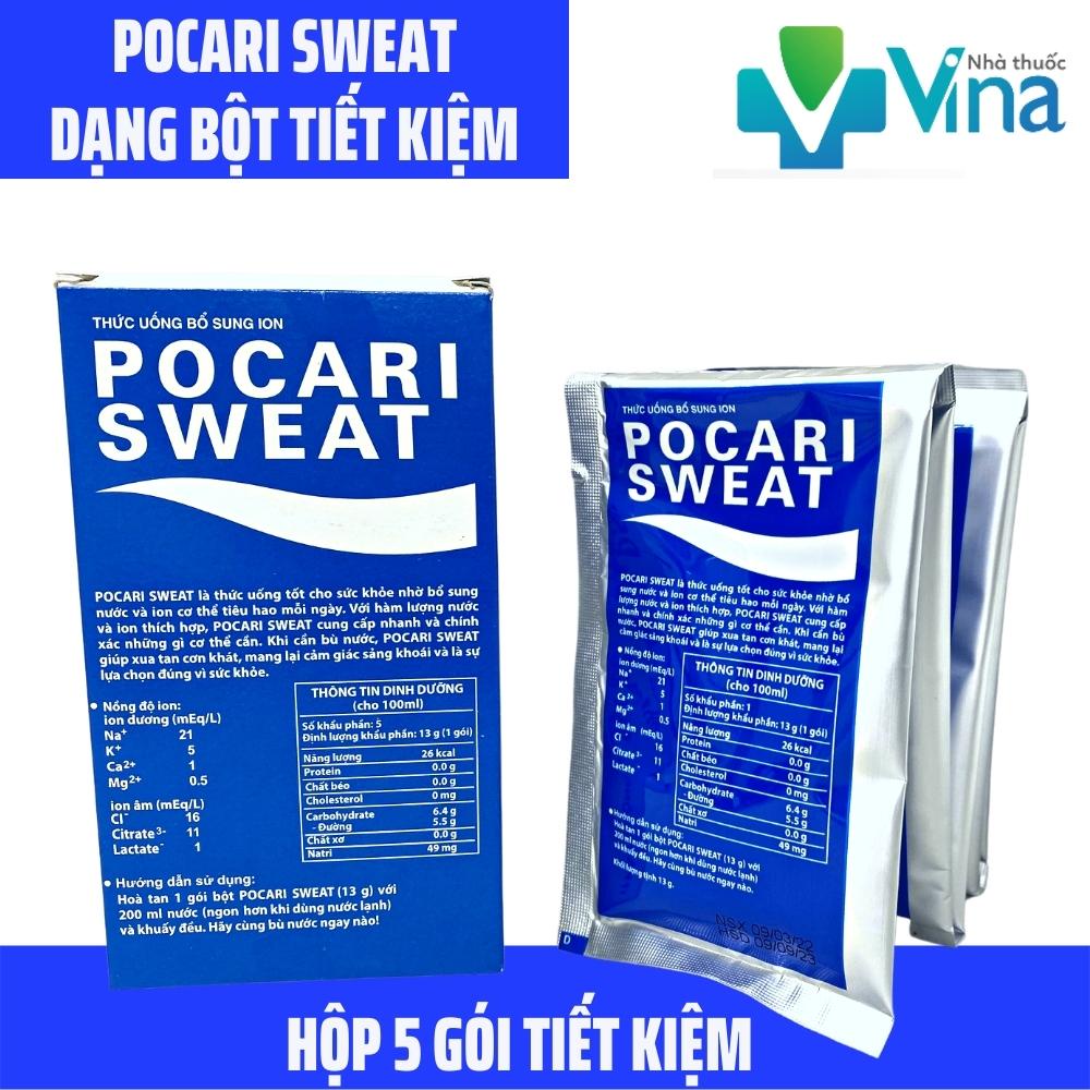 Nguyên Hộp 5 Gói Bột Nước Uống Bổ Sung Ion, Hồi Phục Thể Lực Pocari Sweat