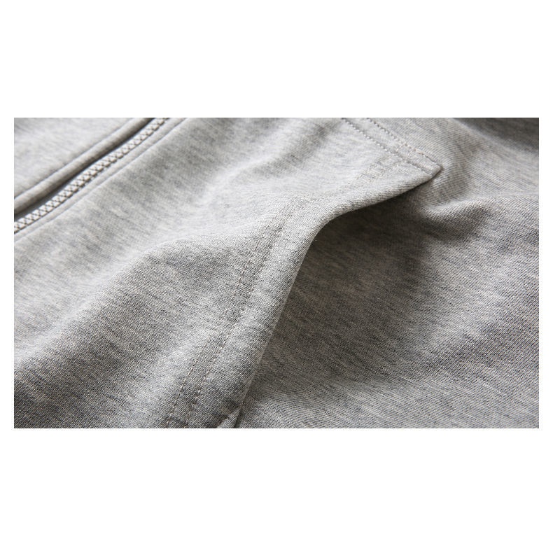 Áo khoác hoodie dáng rộng có khóa kéo thiết kế thời trang cho nam