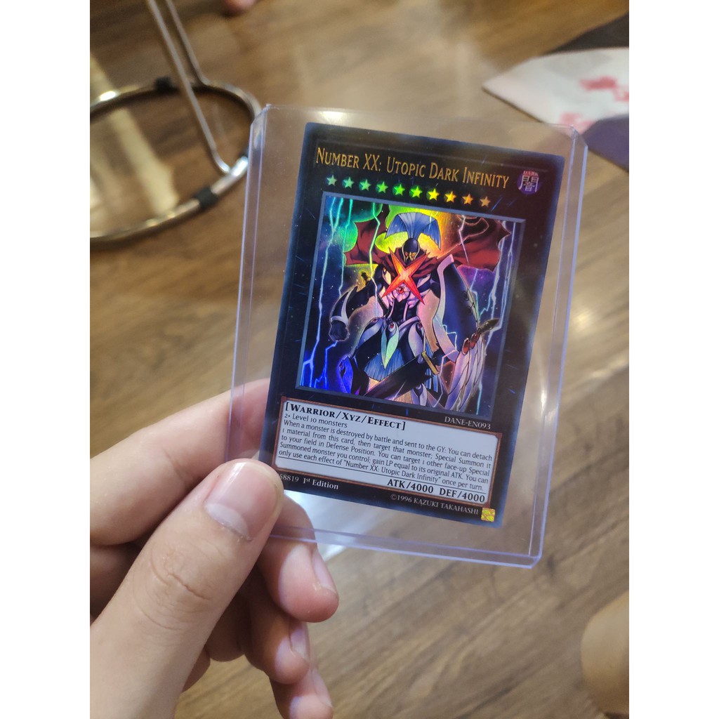 Lá bài thẻ bài Yugioh Number XX Utopia Dark Infinity - Ultra Rare - Tặng bọc bài nhựa bảo quản