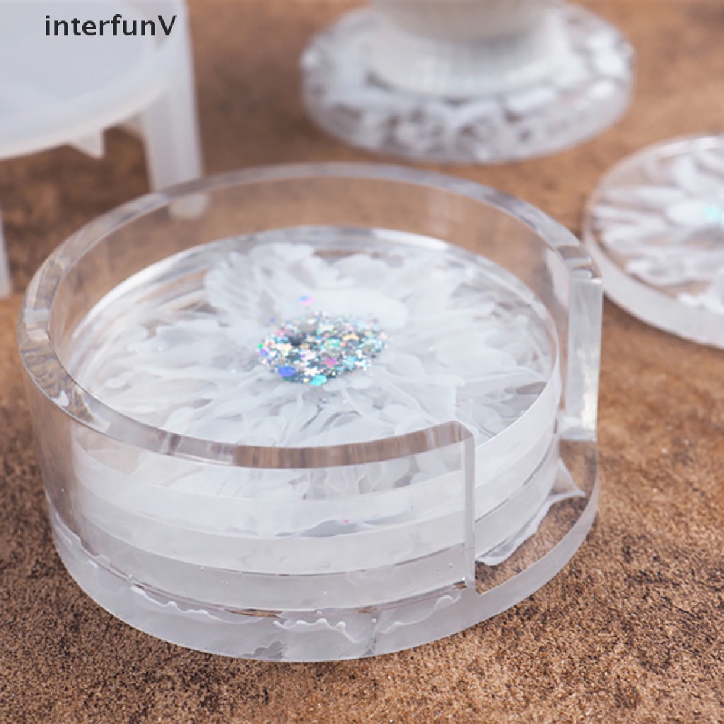 Khuôn Silicone Làm Đế Lót Ly Bằng Resin Epoxy Độc Đáo DIY
