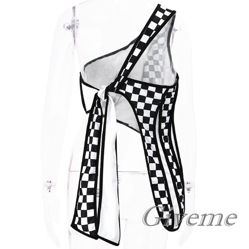 Givenme Áo Lửng Không Tay Hở Lưng Thời Trang Mùa Hè Dành Cho Nữ