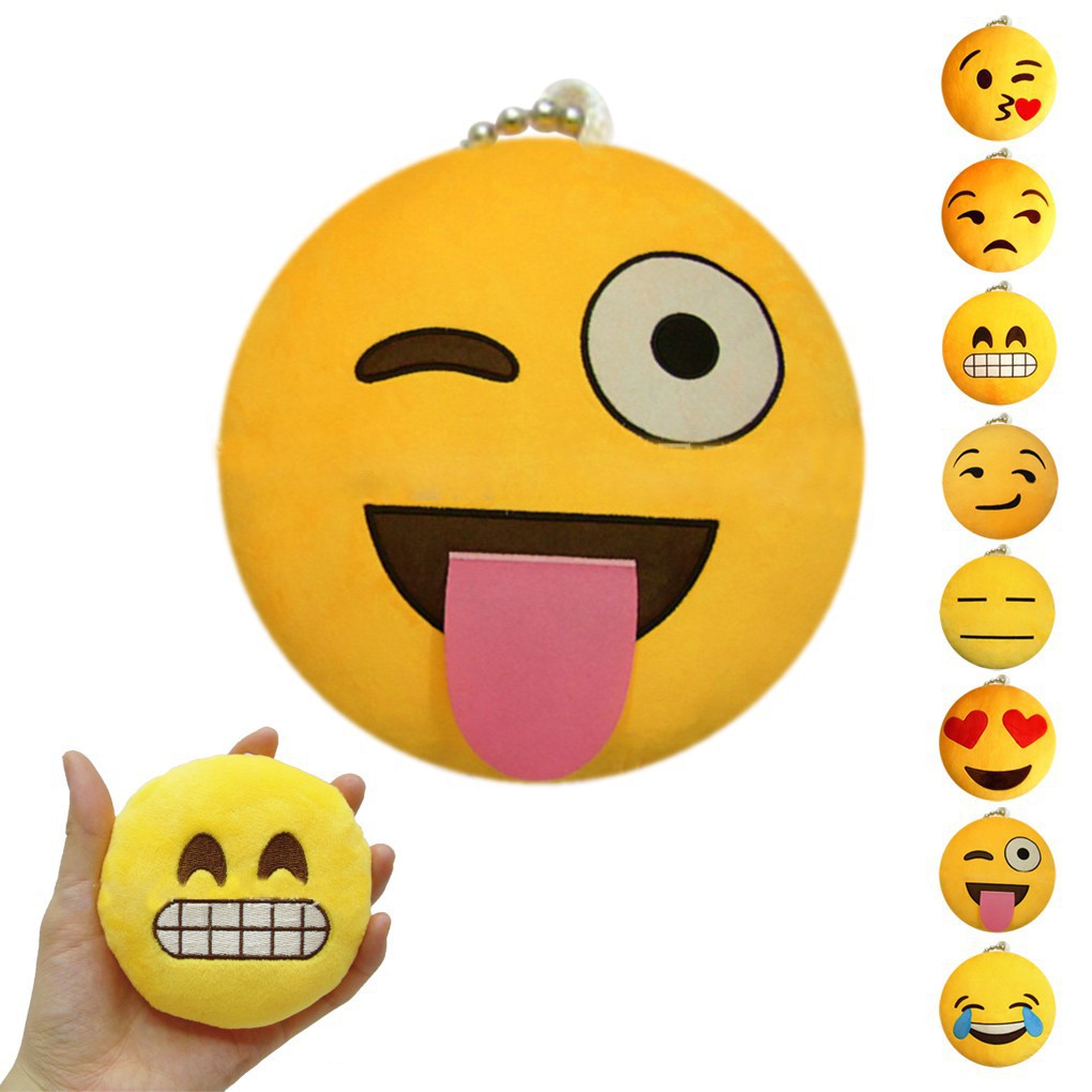 Emoji Round Cushion Pillow Plush Toy Christmas For KidsGood ranchotion