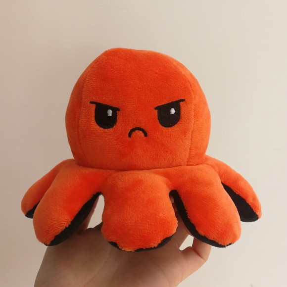 facebook hot Angry octopus Reversible Octopus Bạch tuộc nhồi bông cảm xúc - Reversible Octopus/Bạch Tuộc Đồ Chơi Nhồi Bông