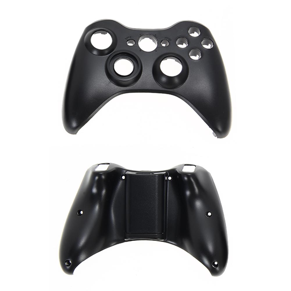 Wireless Controller Full Case Shell Cover + Buttons for XBox 360 Black