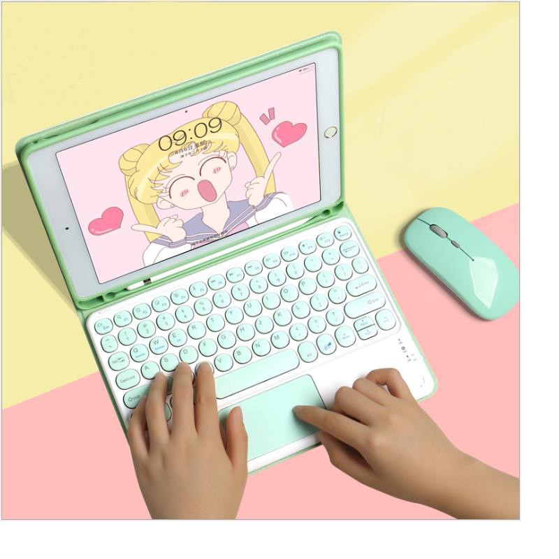 Ốp Máy Tính Bảng Có Bàn Phím Bluetooth Cho iPad 9.7 10.2 5th 6th 7th Gen 8th 9th Air 2 3 4 Pro 9.7 10.5 11 2020 2021