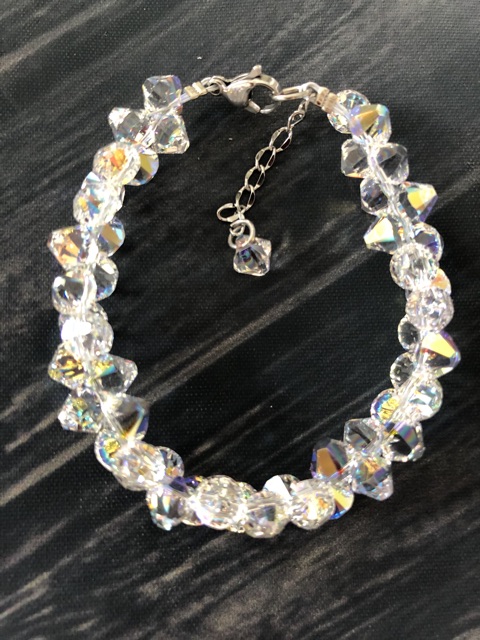 Vòng Tay Pha Lê Áo White Sweet Candy