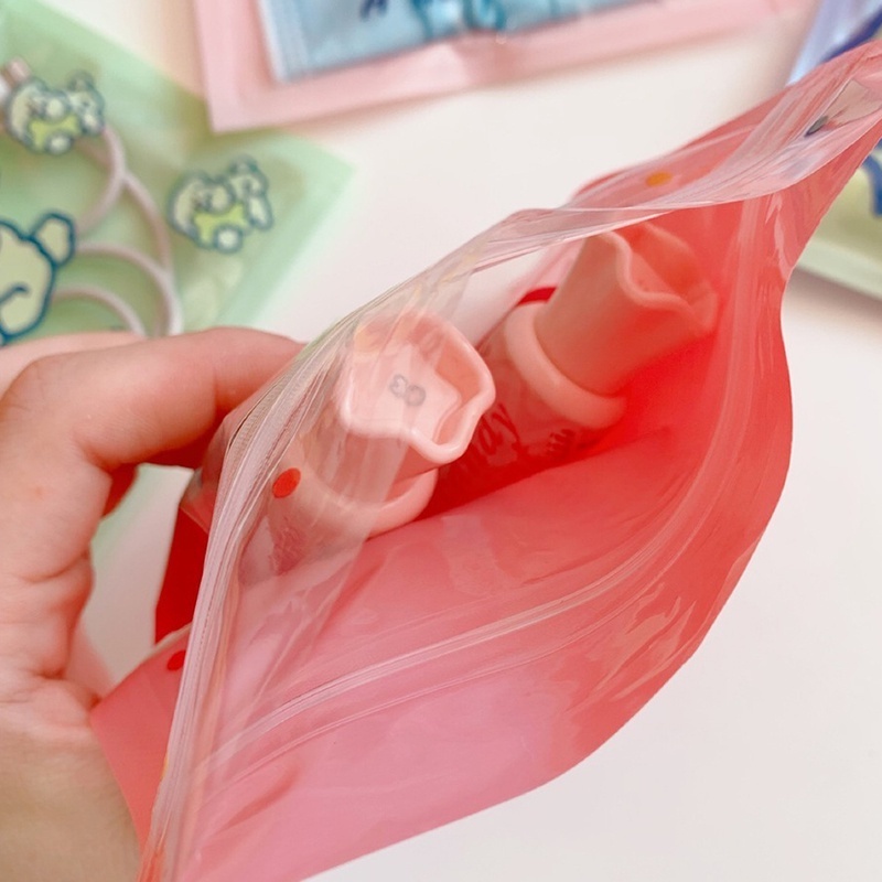 Set 5 Túi Đựng Kẹo / Trang Sức / Quà Tặng Chống Thấm Nước Họa Tiết Hoạt Hình Dễ Thương