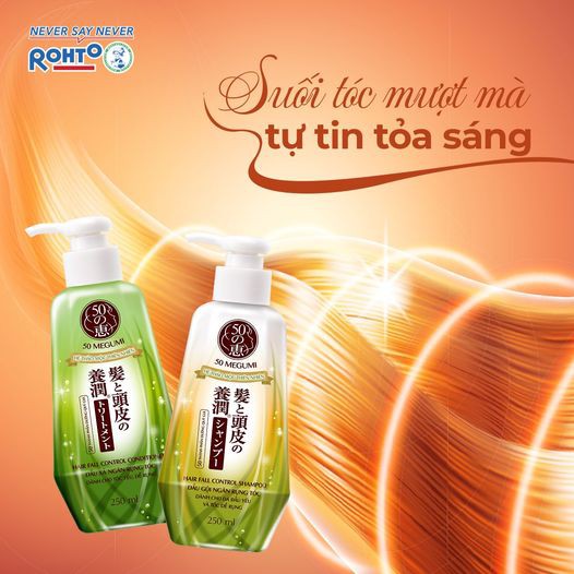 Dầu Gội Megumi Chiết Xuất Thảo Dược Thiên Nhiên Ngăn Rụng Tóc Mẫu Mới