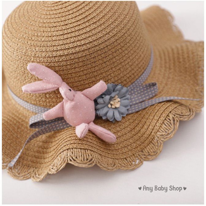 Combo nón và túi xách đi chơi biển cho bé hình thỏ Bunny 4 màu cực xinh   ❣❣