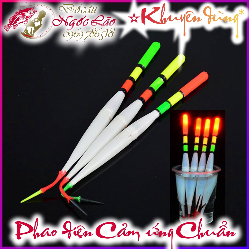 PHAO ĐÈN ĐIỆN Phao câu cá ban đêm, Phao cảm ứng LOẠI TỐT - Phao câu tay, câu đài, iso, câu xa bờ - Giá rẻ nhất