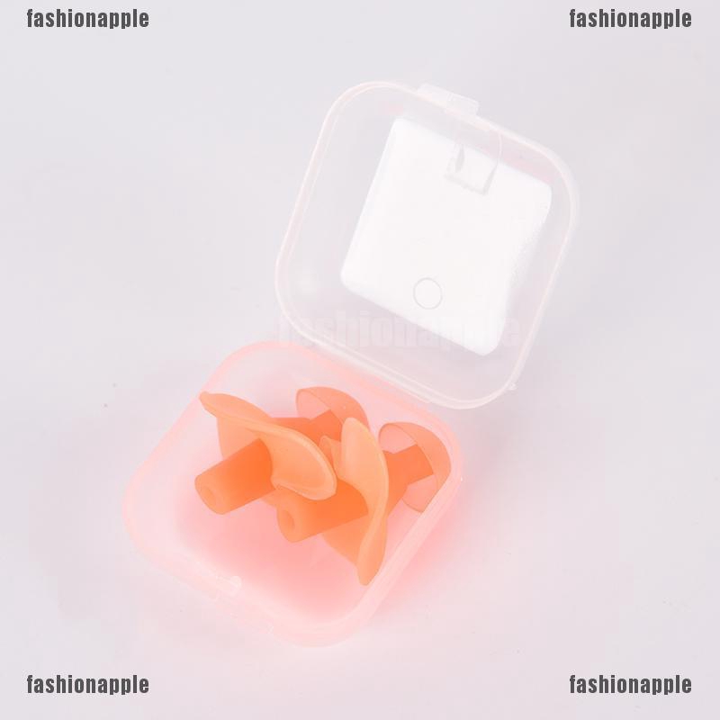 1 Cặp Nút Bịt Tai Bằng Silicone Mềm Chống Ồn Chống Thấm Nước Khi Bơi Lội