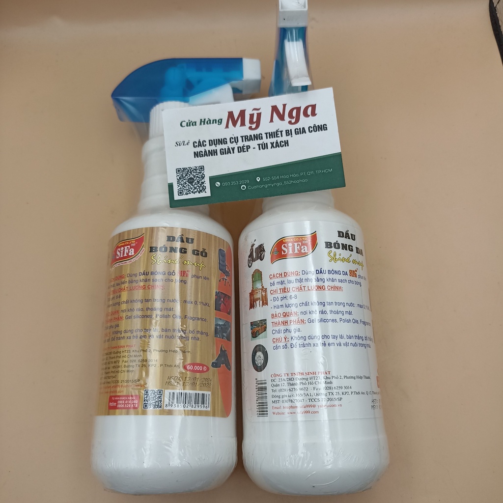 Dầu bóng da Sifa đa năng Dầu bóng gỗ Sifa  dùng cho tất cả các bền mặt da ô tô, ghế sofa , gỗ ,…